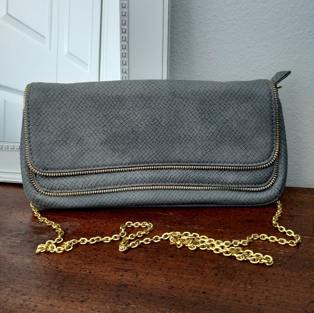 URBAN EXPRESSIONS vegan snakeskin crossbody clutch